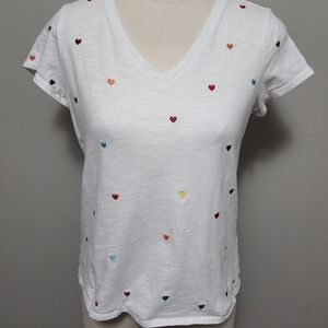 Cynthia Rowley t-shirt Heart embroidery